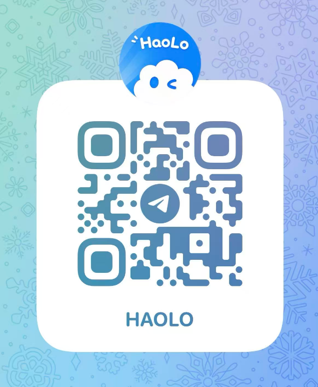 HaoLo Telegram 联系二维码